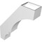 Ekena Millwork 5 1/2-in. W x 22-in. D x 28-in. H Balboa Architectural Grade PVC Knee Brace BRCP055X22X28BOA - alternate 6